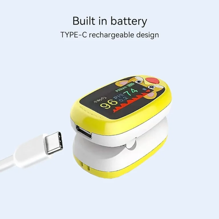 Baby Finger Pulse Oximeter Pediatric Oximeter SpO2 PR OLED Rechargeable Children kids Pulsioximeter