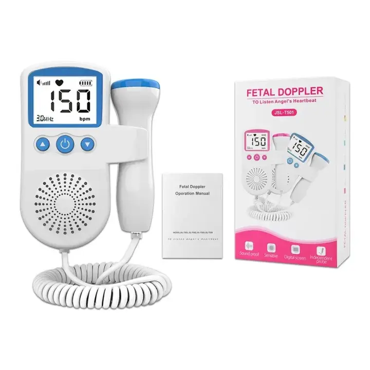 Portable Fetal Doppler for Pregnant Woman, Heart Rate Monitor