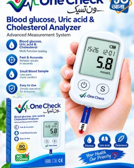 One Check Blood Glucose, Uric Acid & Cholesterol Analyzer